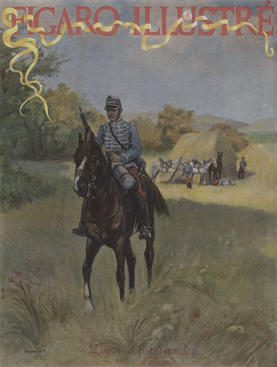 Advance Guard. Capa do Ilustre Figaro, março de 1896 de Pierre Georges Jeanniot