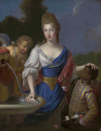 Retrato de uma senhora, de três quartos, tradicionalmente identificada como Louise Bernardine de Durfort, Duquesa de Duras de Pierre Gobert