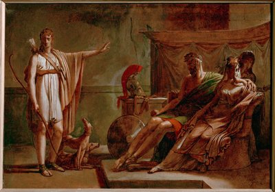 Phaedra e Hyppolyte, esboço ... de Pierre Guérin
