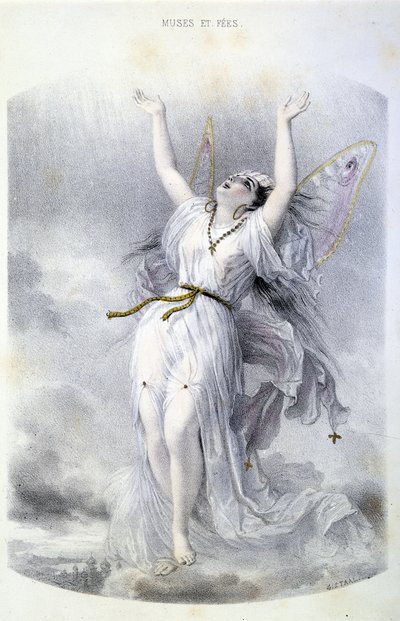Fée: La Peri - em "Les femmes mythologiques", de Mery e Foelix, doente. de G. Staal, ed. de Gouet de Pierre Gustave Eugene Staal