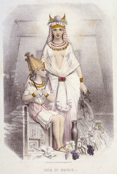 Isis e Osiris - em "Musas e fadas", de Mery e Foelix, doentes. G. Staal, Ed. G. de Gonet de Pierre Gustave Eugene Staal