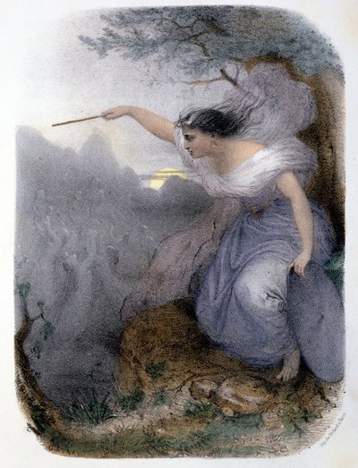 La Fée Willis - em "Les femmes mythologiques", de Mery e Foelix, doente. de G. Staal, ed. de Gouet de Pierre Gustave Eugene Staal