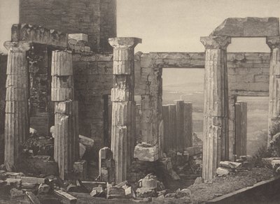 Grécia. Os Propylees em Atenas de Pierre Gustave Joly