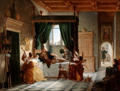 A convalescença de Bayard, c1796-1842 de Pierre Henri Revoil