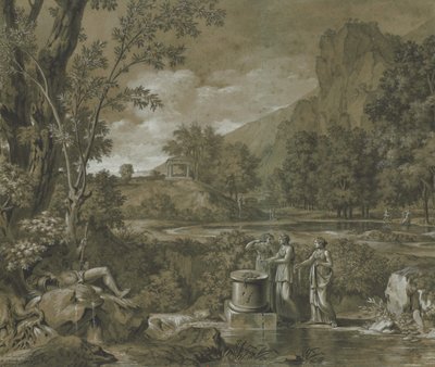 Paisagem clássica, 1779. de Pierre Henri de Valenciennes