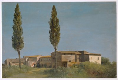 Fabrique na Villa Farnese: os dois choupos ... de Pierre Henri de Valenciennes