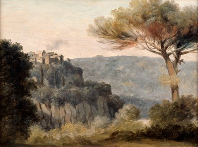 A vila de Nemi, final do século XVIII de Pierre Henri de Valenciennes