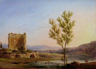 Vista, de, a, subúrbios, de, roma de Pierre Henri de Valenciennes