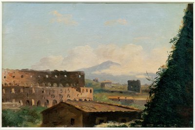 Vue du Colisee - Vista do Coliseu em Roma ... de Pierre Henri de Valenciennes