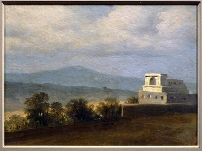 i€ la villa Borghèse: o pavilhão - Pavilhão no terreno da Villa Borghèse ... de Pierre Henri de Valenciennes