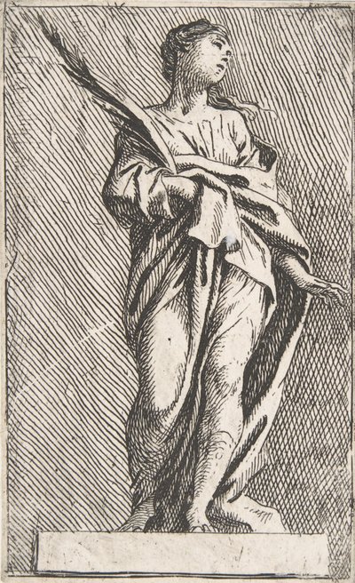 Figura feminina em pé, ca. 1739-40., c. 1739-40. de Pierre Ignace Parrocel