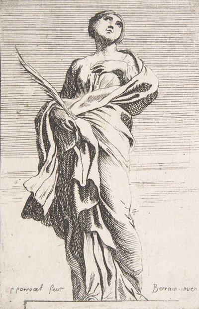 Figura feminina em pé, ca. 1739-40., c. 1739-40. de Pierre Ignace Parrocel