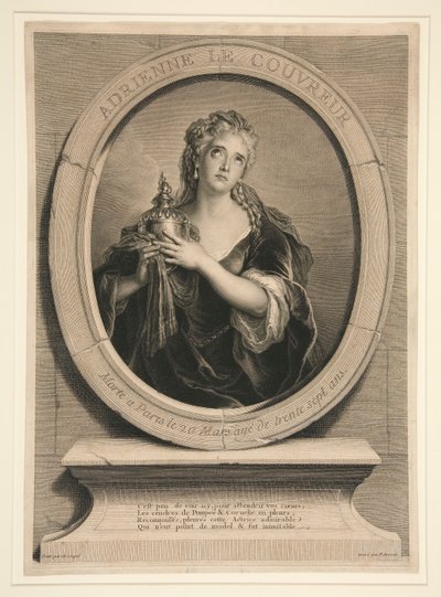 Adrienne le Couvreur de Pierre Imbert Drevet
