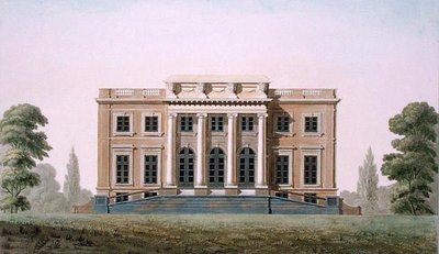 Castelo de Wannegem perto de Oudenaarde, de "Choix des Monuments, Edifices et Maisons les plus remarquables du Royaume des Pays-Bas" de Pierre Jacques Goetghebuer, publicado em 1827 (aquatint) (ver também 189235) de Pierre Jacques Goetghebuer