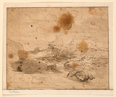 Seascape Tempestuoso de Pierre Jacques Volaire