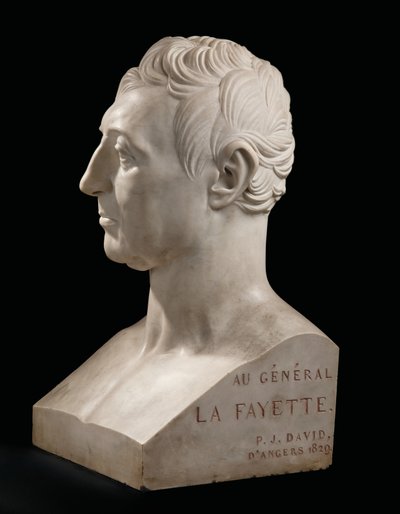 Busto de Marie-Joseph-Gilbert du Motier, Marquês de La Fayette de Pierre Jean David dAngers