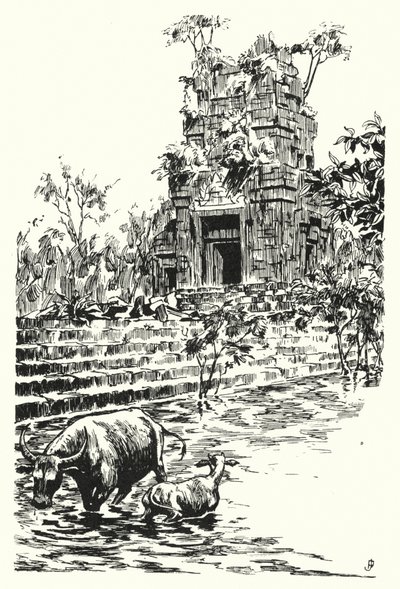 Uma das torres dos dançarinos de corda (gravura) de Pierre Jeannerat de Beerski