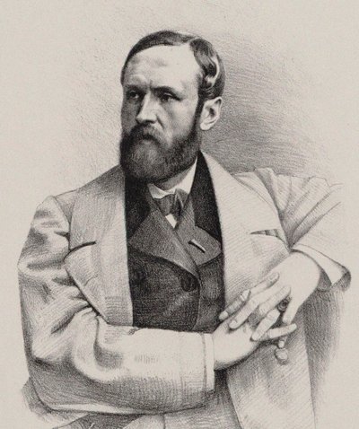 Retrato do organista e compositor Louis James Alfred Lefébure-Wely 1817-1869, 1860. de Pierre Lanith Petit