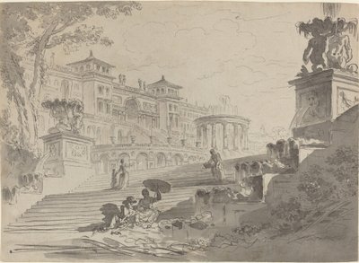 Fantasia na Villa Medici com Fontes de Pierre Lelu