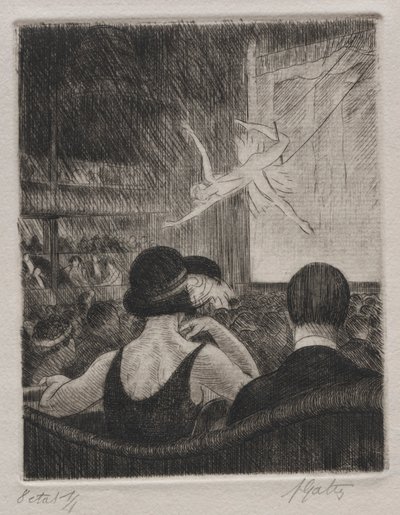 Acrobata no Music Hall de Pierre Louis Gatier