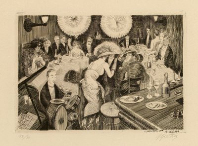 O Bar em Le Boeuf sur le Toit de Pierre Louis Gatier