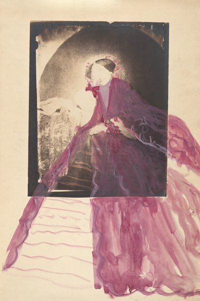 [La Comtesse à mesa com a mão no rosto], década de 1860. de Pierre Louis Pierson
