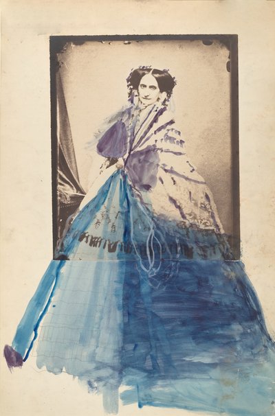 [La Comtesse em xale de renda], década de 1860. de Pierre Louis Pierson