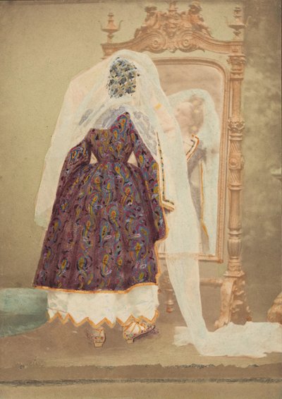 [A Condessa em Vestido de Pique Dourado como Judith], década de 1860. de Pierre Louis Pierson