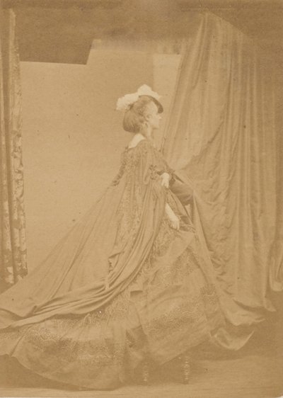 O outro chapéu emplumado, década de 1860. de Pierre Louis Pierson