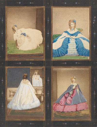 [Variações sobre os vestidos Elvira e Ritrosetta], 1861-67. de Pierre Louis Pierson
