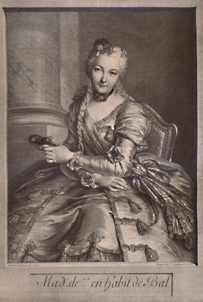 Madame de Pompadour, amante do rei Luís XV da França, século 18 1894 de Pierre Louis de Surugue