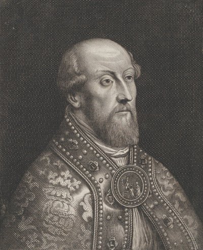 Retrato de Gisbert de la Marche, Bispo de Liège, ca. 1645-55. de Pierre Louis van Schuppen