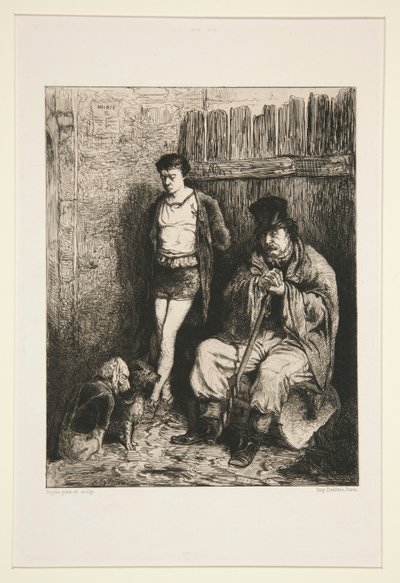 Dois homens e dois cães ( de Pierre Marie Beyle
