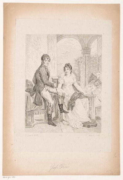 Retrato de Moritz von Fries e da sua esposa
Colecção de retratos históricos do Barão Gérard (título da série)
Collection des Portraits historiques de Mr. le Baron Gérard (título da série) de Pierre Michel Adam