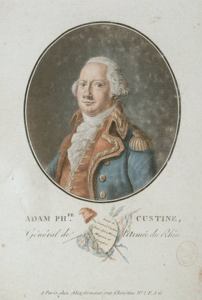 Conde Adam Philippe de Custine 1740-1793, 1793. de Pierre Michel Alix