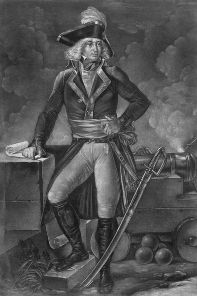 General Charles Pichegru (1761-1804) - Portrait en pied de Charles Pichegru (1761-1804), general en chef des armes du Nord, de Sambre et Meuse, de Rhine et de Moselle" Gravura de Pierre Michel Alix (1762-1817), de Alexandre Evariste FRAGONARD (1780-185 de Pierre Michel Alix