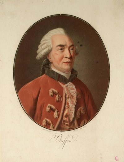 Retrato do naturalista Georges-Louis Leclerc, Comte de Buffon 1707-1788, 1793. de Pierre Michel Alix