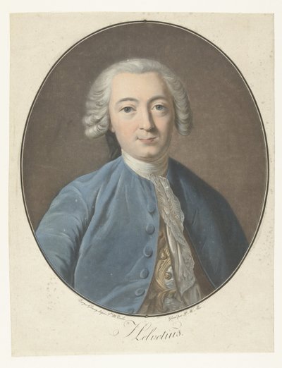 Retrato de Claude Adrien Helvetius Helvetius (título no objeto) Coleção de Grandes Homens (título da série) de Pierre Michel Alix