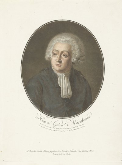 Portret van Honoré Gabriel Mirabeau
Honoré Gabriel Mirabeau (título sobre o objecto)
Collection des Grands Hommes (título da série) de Pierre Michel Alix