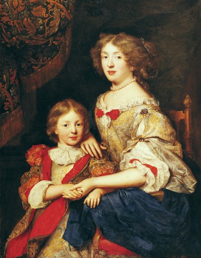 Uma mulher e seu filho de Pierre Mignard