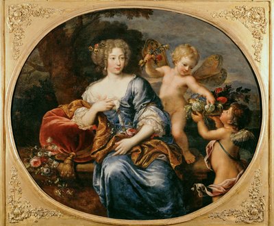 Madame de Montespan, amante de Luís XIV ... (pintura sobre tela) de Pierre Mignard