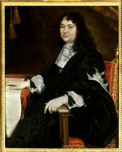 Retrato de Michel Le Tellier, Marquês de Louvois (1641-1691) Pintura de Pierre Mignard (1612-1695) Século XVII. Deve ser feita menção: Reims, Musee Des Beaux Arts - Retrato de Michel Le Tellier, Marquês de Louvois (1641-1691). Pintura de Pierre Mignard de Pierre Mignard