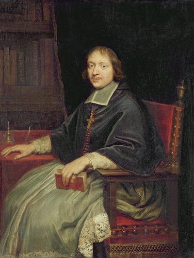 Retrato de um clérigo, dito Jean Jeanis Paul de Gondi de Pierre Mignard