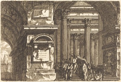 A entrada de um templo de Pierre Moreau