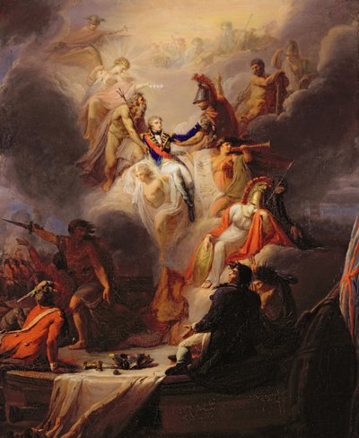 Apoteose de Nelson (óleo sobre tela) de Pierre Nicolas Legrand