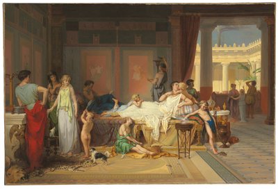 A Última Hora de Pompéia - A Casa do Poeta de Pierre Oliver Joseph Coomans