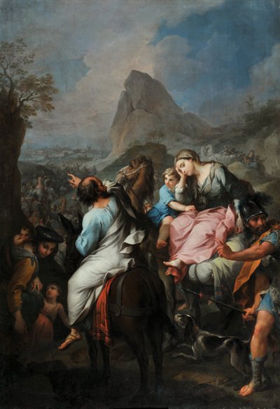 A vida de Tobie: “Captivite of the Israelites” (óleo sobre tela) de Pierre Parrocel
