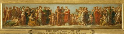 Noces de Hebe et Hercule, alegoria relativa ao casamento de Napoleão I e Marie Louise ... de Pierre Paul (attr. to) Prud