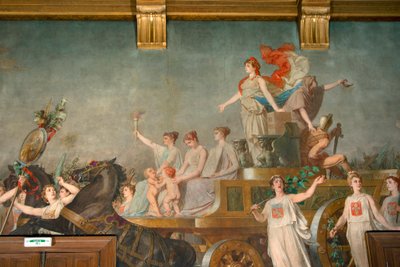 Fresco "O Triunfo da Repúblika" de Pierre Paul Lêon Glaize