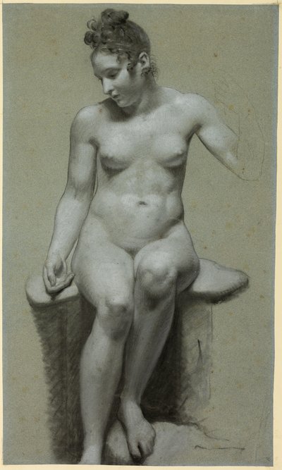 Nu feminino sentado de Pierre Paul Prud